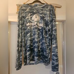 Mossy Oak Dri Fit Mens Fishing Long Sleeve Performance Shirt